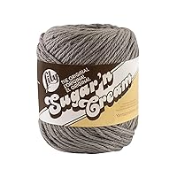 Sugar 'N Cream The Original Solid Yarn, 2.5oz, Medium 4 Gauge, 100% Cotton - Overcast - Machine Wash & Dry