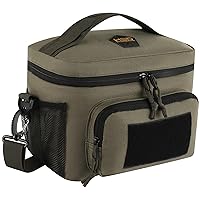 Medium Tactical Lunch Box for Men - Insulated & Water-Resistant Lunch Bag for Work, Picnics & More - Durable & Easy to Clean - Fits 2-3 Adult Meal Containers - 10” x 7.5” x 6.5” (9 L)