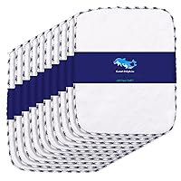 SWEET DOLPHIN Kitchen Dishcloths Dish Towels Rayon derived from Bamboo, Super Absorbent Cleaning Cloths, White, 7 x 9 Inch, 10 Pack