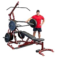 Body-Solid Corner Leverage Gym with and Without Weight Bench - Multi-Function Workout Station for Squats, Pull-Ups, Deadlifts & More…