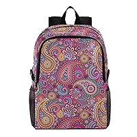 ALAZA Traditional Asian Elements Paisley Lightweight Trips Hiking Camping Rucksack Pack
