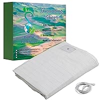 Earthing Grounding Fitted Full/Double Sheet – Promotes Deeper Sleep, Improved Circulation and Pain Relief with Natural Earth Energy | Benefit from EMF Protection for a Restful Nights Sleep