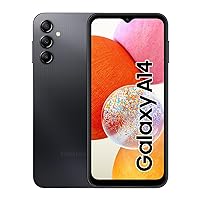 Samsung Galaxy A14 LTE Android Smartphone without Contract, 64 GB, 4 GB RAM, 6.6 Inch Dynamic AMOLED Display, 5,000 mAh Battery, Black, Mobile Phone