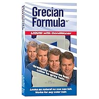 Grecian Formula Liquid with Conditioner, for Thicker and Healthier Hair, Gradually Colors and Reduces Grays, Natural Looking Color, No Mix or Mess, 8 Ounce