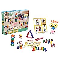 PLUS PLUS - Learn to Build Big, Activity Set, 130 Pieces - Construction Building Stem Toy, Large Puzzle Blocks for Toddlers and Preschool
