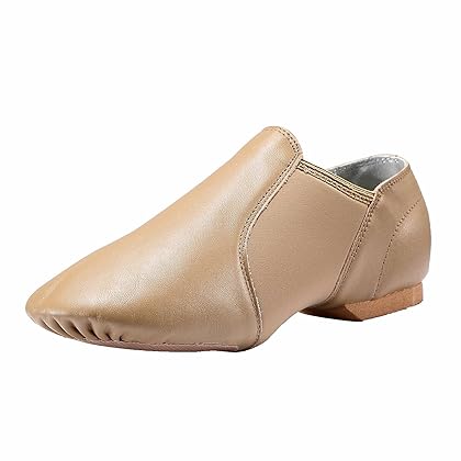 Dynadans Leather Upper Slip-on Jazz Shoe for Girls and Boys (Big Kid/Little Kid/Toddler)