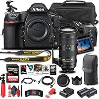 Nikon D850 DSLR Camera (Body Only) (1585) + Nikon 70-200mm VR Lens + 64GB Memory Card + Case + Corel Photo Software + ENEL 15 Battery + HDMI Cable + Cleaning Set + More (International Model) (Renewed)