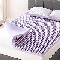 Best Price Mattress 2 Inch Egg Crate Memory Foam Mattress Topper with Soothing Lavender Infusion, CertiPUR-US Certified, Full