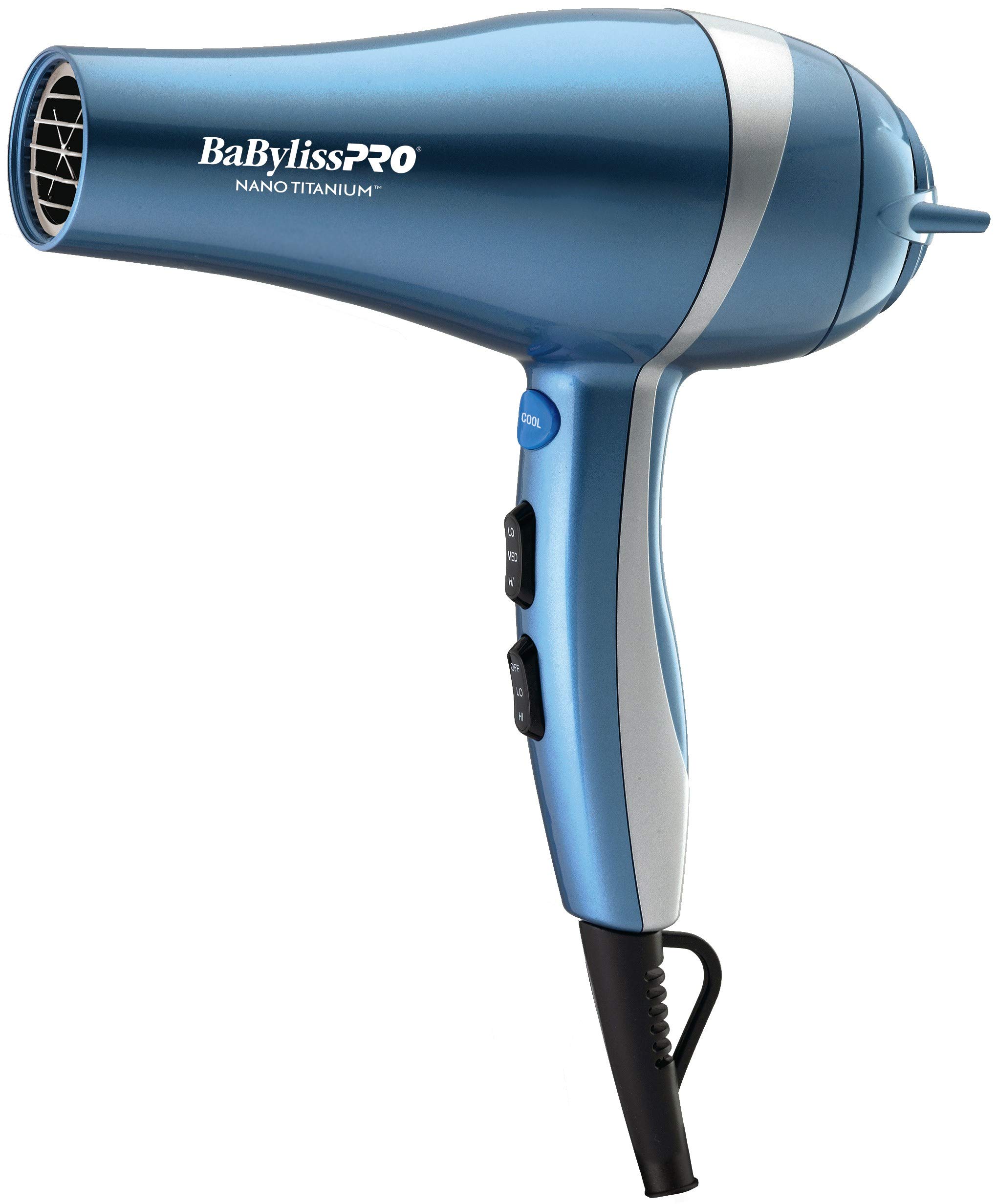 BaBylissPRO Professional Nano Titanium Hair Dryer with Ionic Technology – Dries Hair Faster with Less Frizz