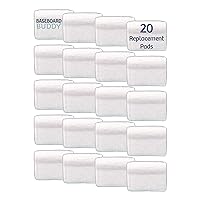 Baseboard Buddy Pad Refills – 20 Pack of Microfiber Replacement Pads