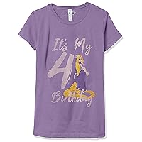 Disney Girl's Rapunzel 4th Birthday T-Shirt