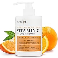 Vitamin C Face & Body Brightening Cream Moisturizing Skin Care Lotion, Anti Aging Vitamin C Skincare Moisturizer For Body, Neck, Hands, Age Spots, Wrinkles, & Sun Damaged Skin, 15 Fl Oz