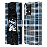 Head Case Designs Officially Licensed Glasgow Warriors Tartan Logo 2 Leather Book Wallet Case Cover Compatible with Samsung Galaxy A53 5G (2022)