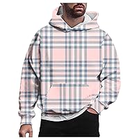 Hooded Sweatshirt for Men Print Long Sleeve Hoodies Oversized Padded Sweaterwear Loose Fashion Casual Pullover