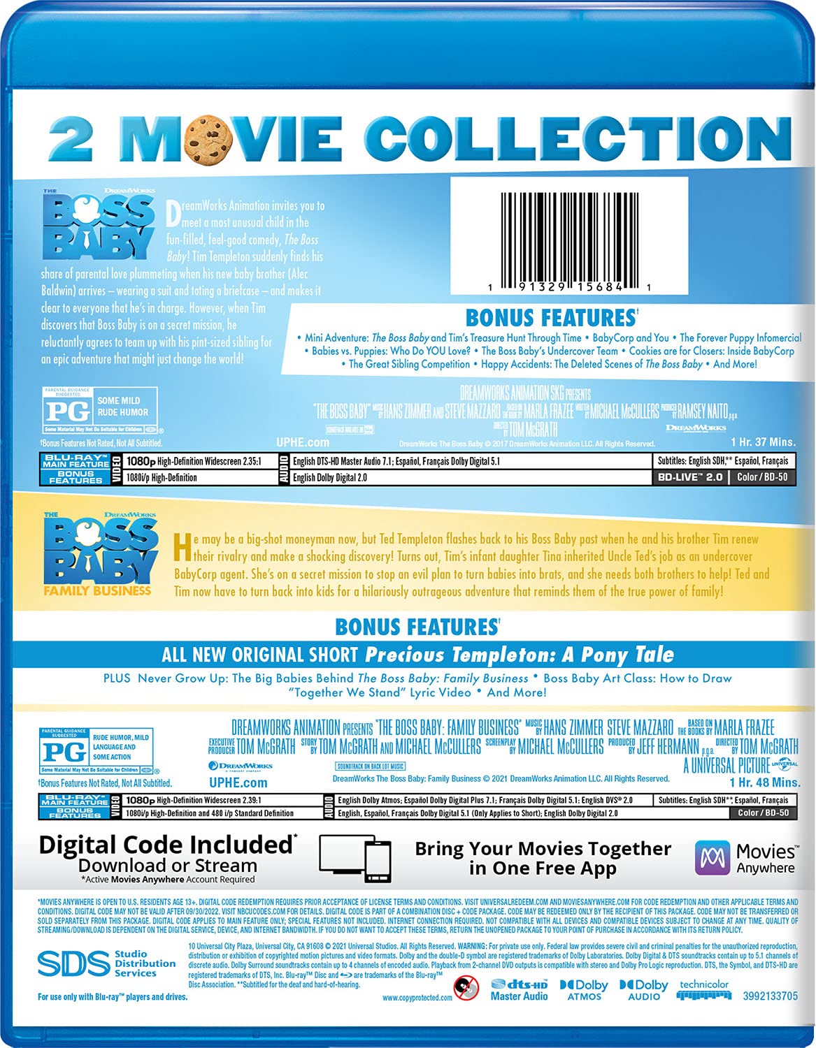The Boss Baby 2-Movie Collection - Blu-ray + Digital