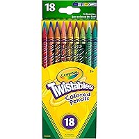 Crayola Twistable Colored Pencils For Kids, Fun School Supplies, 18 Count, Gifts For Kids, Ages 3+