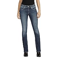 Silver Jeans Co. Women's Elyse Mid Rise Comfot Fit Slim Bootcut Jeans