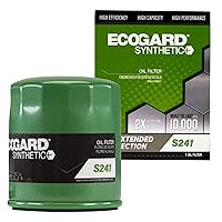ECOGARD S241 Premium Spin-On Engine Oil Filter for Synthetic Oil Fits Ford Focus 2.0L 2005-2018, Fusion 2.5L 2010-2020, Escape 2.0L 2013-2022, Escape 1.5L 2017-2022, Escape 2.5L 2009-2020