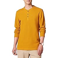 Amazon Essentials Men's Regular-Fit Long-Sleeve Waffle Henley Shirt