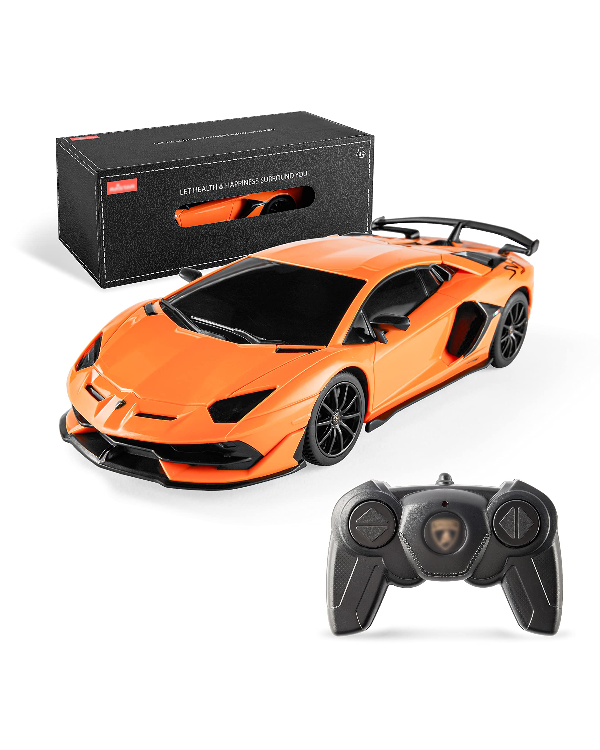 Mua BEZGAR Remote Control Car Licensed RC Series, 1:24 Scale Remote Control Lambo  Aventador SVJ Electric Sport Racing Hobby Toy Car Model Vehicle for  Boys,Girls,Teens and Adults Gift (Orange) trên Amazon Mỹ