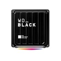 WD_BLACK 1TB D50 Game Dock NVMe SSD Solid State Drive, RGB with Thunderbolt 3 Connectivity, Up to 3,000 MB/s - WDBA3U0010BBK-NESN