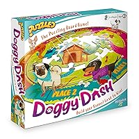 Puzzled - Doggy Dash - 3-in-1 Puzzle, Board Game, find The Hidden Objects Game.