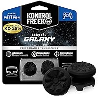 KontrolFreek FPS Freek Galaxy Black for Playstation 4 (PS4) and Playstation 5 (PS5) | Performance Thumbsticks | 1 High-Rise, 1 Mid-Rise | Black (Limited Edition)