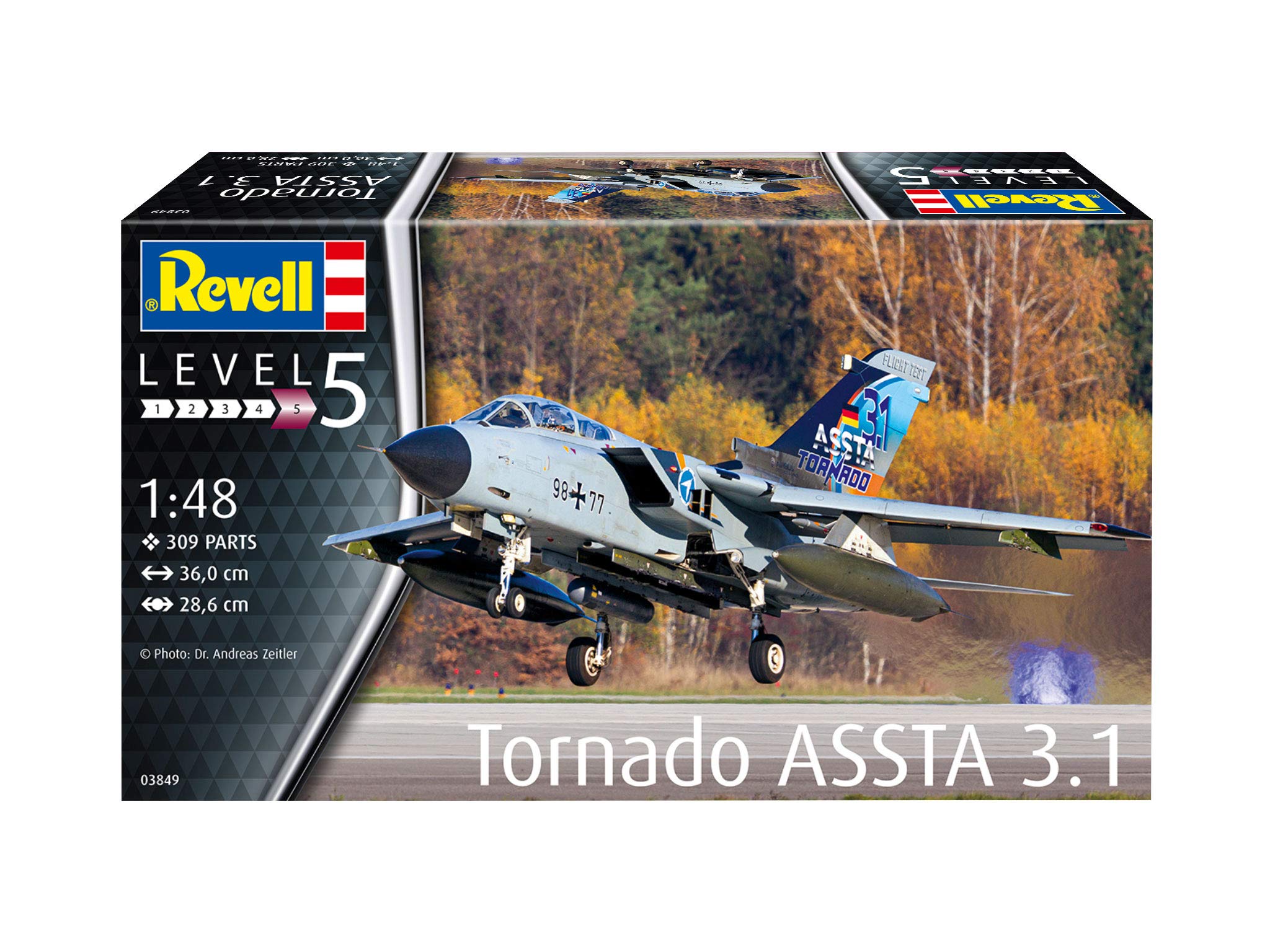 Revell RV03849 03849 Tornado ASSTA 3.1 Plastic Model kit 1:48 Scale, Unpainted