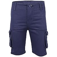 A2Z Cargo Shorts Combat Summer Casual Navy Multi Pocket Lightweight Cool Trendy 100% Cotton