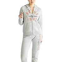 AEROPOSTALE Women's Logo Full Zip Hoodie-Arches-Aero 1987 Cali