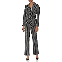 Women's Pinstripe 2 Button Jacket/Pant Suit