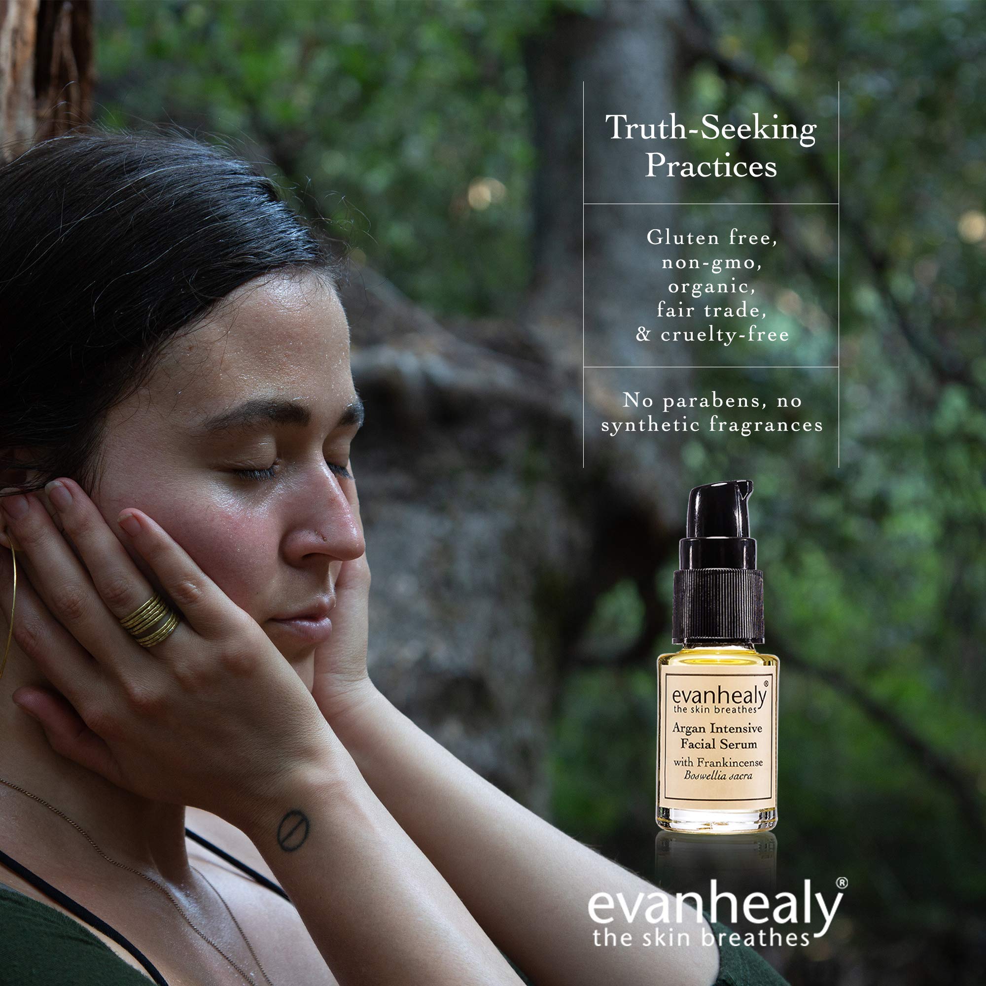 evanhealy Argan Intensive Facial Serum | Handcrafted Argan Oil with Organic Essential Oils | Nourishing & Rejuvenating Treatment for All Skin Types