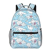 SOYDAN Kawaii Backpack Cartoon Backpacks Laptop Bag Shoulders Casual Travel Hiking Camping Lightweight Daypack (Blue)
