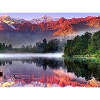 Wooden Puzzle 6000 Pieces-Lake Mountain Forest-Large-Scale Jigsaw Puzzle Artwork for Adults and Teenagers