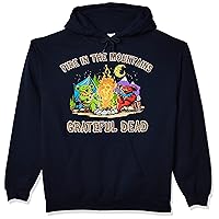Liquid Blue Men's Plus-Size Grateful Dead Fire in The Mountain Dancing Bears Pullover Hooded Sweatshirt