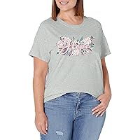 Verabradley Womens Cotton Short Sleeve Crewneck Graphic T-Shirt (Extended Size Range)