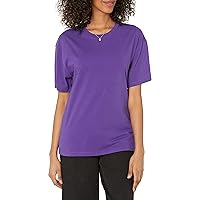 The Drop Women's Lydia Short-Sleeve Loose Drop-Shoulder Jersey T-Shirt