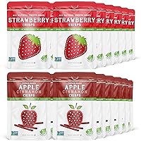 Nature’s Turn Freeze-Dried Fruit Snacks, Strawberry and Apple Cinnamon, Pack of 24 (0.53 oz Each)