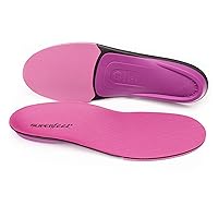 All-Purpose Women's High Impact Support Insoles (Berry) - Trim-To-Fit Orthotic Arch Support Inserts for Women's Running Shoes - Professional Grade