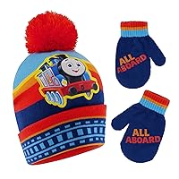 Mattel baby-boys Winter Hat and Mittens Set, Toddler Beanie for Ages 2-4