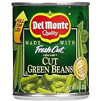 Del Monte Canned Fresh Cut Green Beans, 8 Ounce