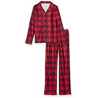 Calvin Klein Boys' Sleepwear Notch Collar Top & Pant Pajama Set