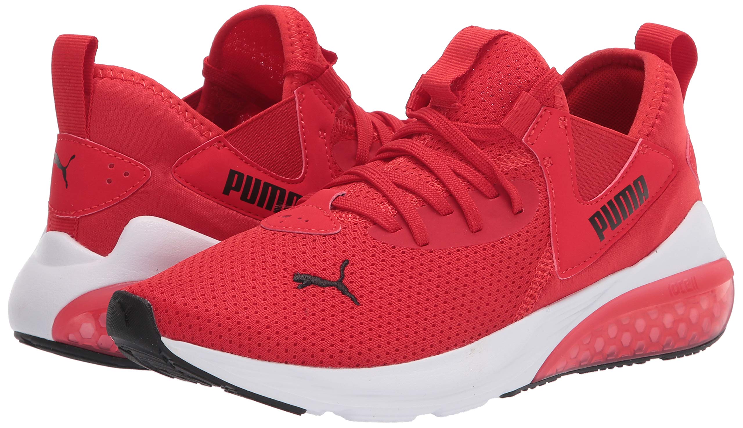 PUMA Cell Vive Running Shoe, High Risk Red Black, 2 US Unisex Little Kid