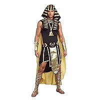 Dreamgirl Men's Adult Fashion King of Egypt King Tut Costume, Gold