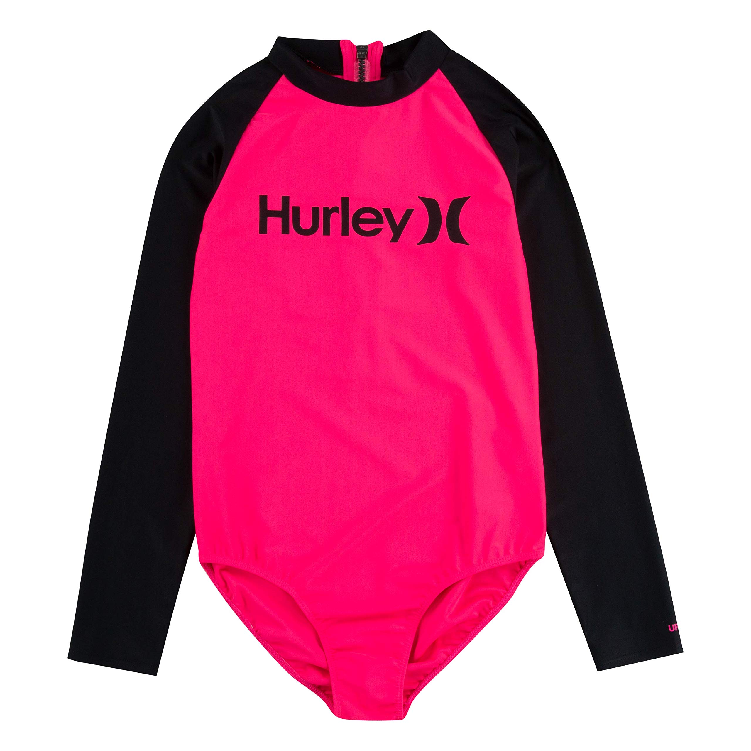Hurley Girls Long Sleeve Rash Guard Swimsuit