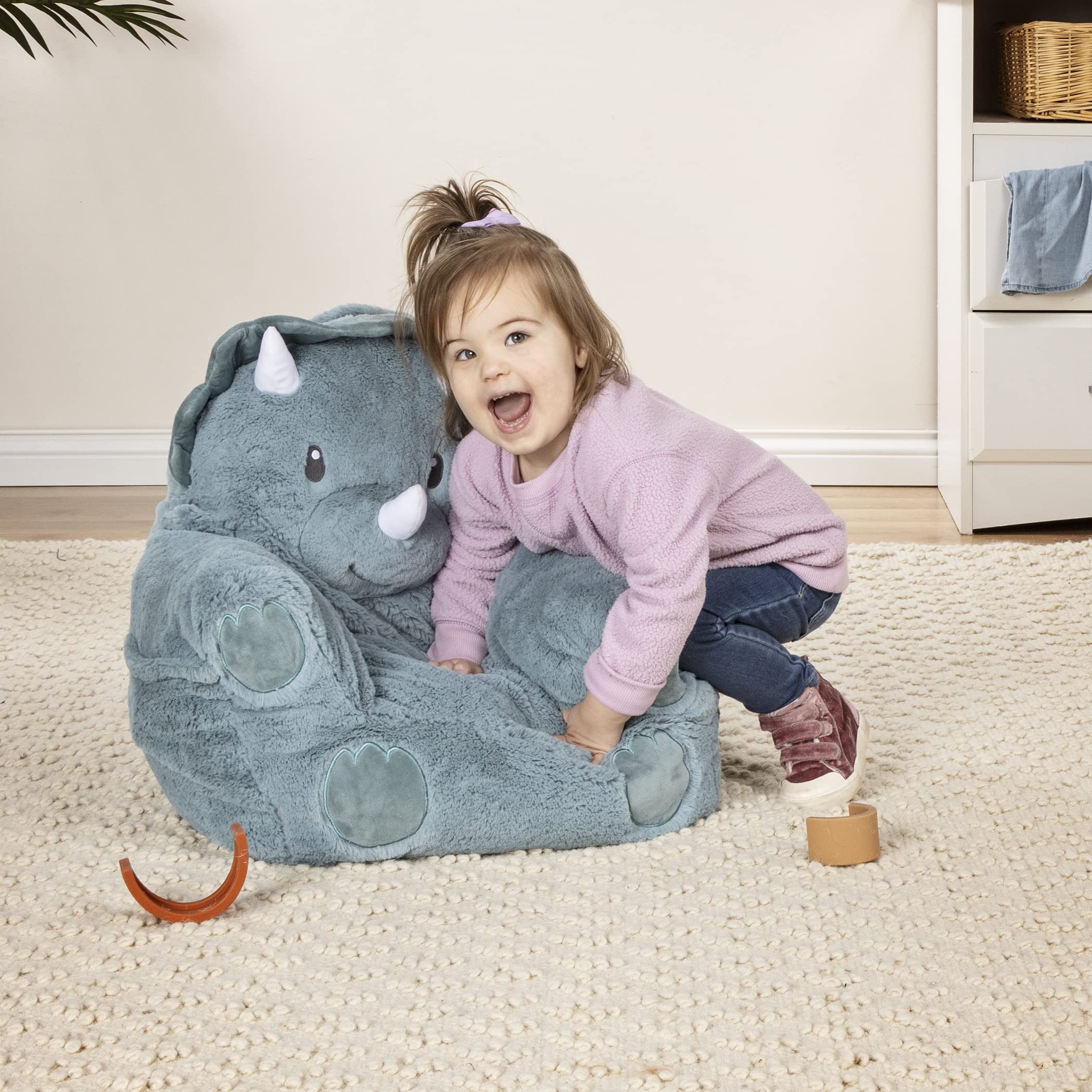 Cuddo Buddy Character Chair for Toddlers 12-36 months – Dinosaur, Plush