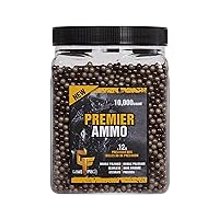 Airsoft BBS 0.12g 6mm 2000 Rounds with an resealable Plastic Bottle& an Easy-Pour spout,Yellow Airsoft pellets 