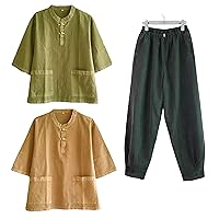 Altair Men Women Cotton 100% Shirt or Pants Zen Meditation Clothing Yoga Clothing