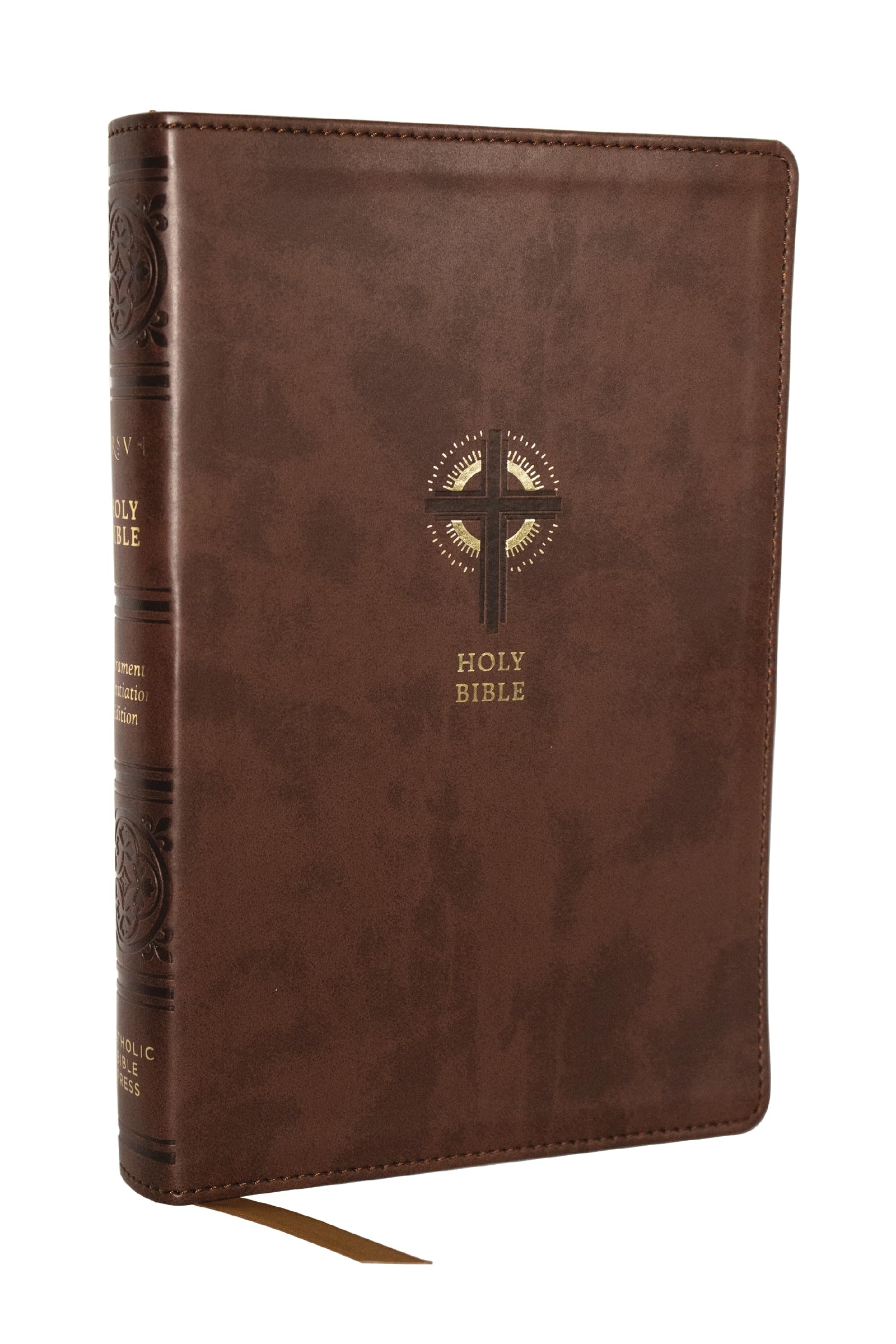 NRSVCE Sacraments of Initiation Catholic Bible, Brown Leathersoft, Comfort Print