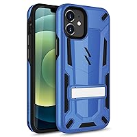 ZIZO Transform Series for iPhone 12 Mini Case - Rugged Dual-Layer Protection with Kickstand - Blue